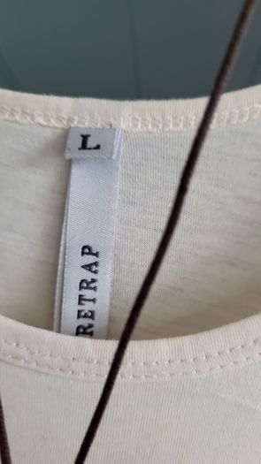 FIRETRAP beige vest top with union jack print Sz L ( Fit 10-12 UK)