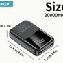 22.5W ultra fast charging mobile power bank 20000mAh, new, unopened. Image 2