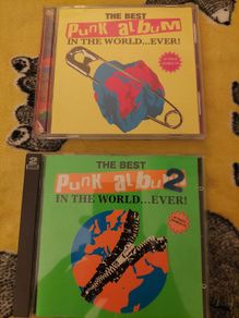 The Best Punk Album in the World ... Ever!  1 & 2.   Two double CD 1995 & 1996 - RARE plus two FREE Anarchy in the UK  punk CDs