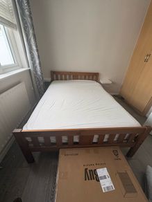 Mattress  NOT  included double bed - 4 x6 meters, frame only