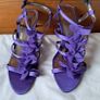 coast bridal heels Size 7 eu 41 purple leather In new condition Image 2