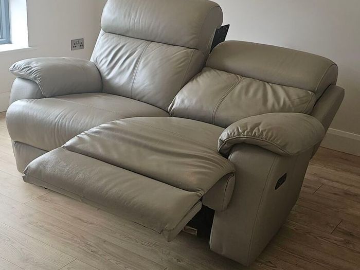 2 Seat Electric Recliner Leather Sofa