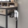 Dressing Table Set with Folding Mirror and padded stool Image 4