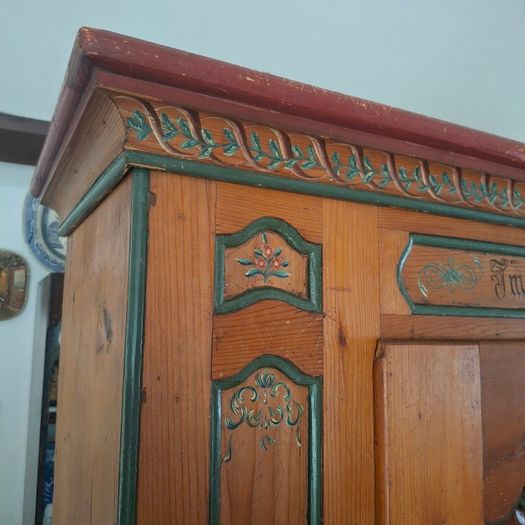 18th Century Folk Art Marraige Wardrobe