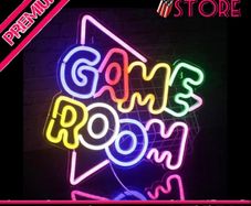 Game Room Neon Signs Led Neon Light for Wall Decoration, USB Powered Cool Colorful Letter Neon Sign Acrylic Art Wall Decor for Bedroom Game Room Living Room Bar Party Decor Boys Gift (FREE POSTAGE)