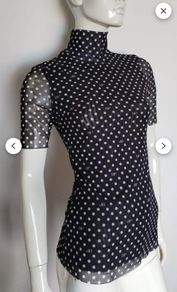 BAUM UND PFERDGARTEN trasperant short sleeve top blouse size L