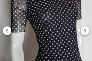BAUM UND PFERDGARTEN trasperant short sleeve top blouse size L