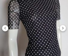 BAUM UND PFERDGARTEN trasperant short sleeve top blouse size L