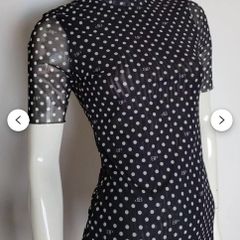 BAUM UND PFERDGARTEN trasperant short sleeve top blouse size L
