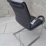 1970's Chrome Tube Leather Chair. Vintage 70's collectable design classic Image 8