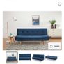 Blue sofa bed from Harvey Norman Image 5