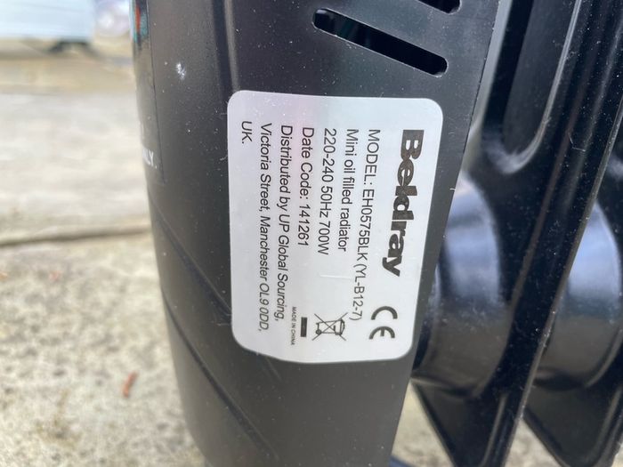Beldray Mini 7-Fin Oil Filled Radiator