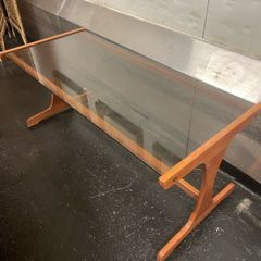 Glass top coffee table