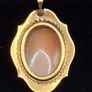 Vintage rolled gold cameo pendant Image 2