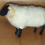 Vintage Handcrafted Blackheaded Wool Ram /Sheep Figurine Image 2
