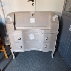 French style Antique Writing bureau , with lovely bow legs..