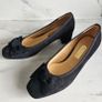 Gabor ladies shoes pumps hooty bow suede leather black RRP 105 euro size UK 4.5 EU 37.5 perfect for back to school new & boxed Image 2