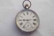 a antique open face solid silver pocket watch