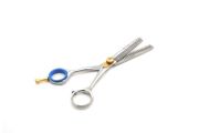 6" Professional Barber Hair Teeth Thinning Cutting Scissors,Haircut Cutter Shears,Hair Texturizing Shears With Black Case