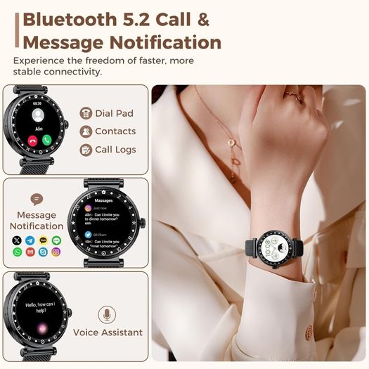 Matast S86 Smartwatch for Women, Fitness Tracker with Call Answering/Making function