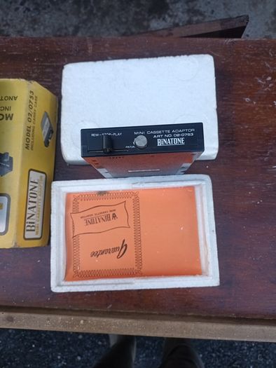 antique Binatone mini cassette adaptor