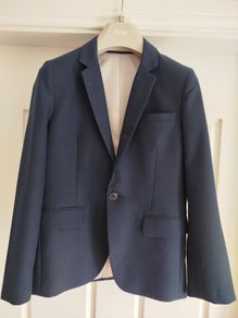 Navy Communion Jacket & Tie