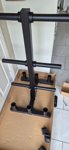 brand new heavy duty olympic plate and bar storage rack