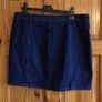 Marks and Spencer dark blue denim knee length skirt size Uk 16 postage included Image 2