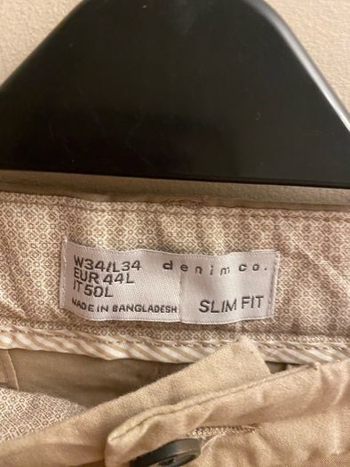 Beige trousers (34"/34")