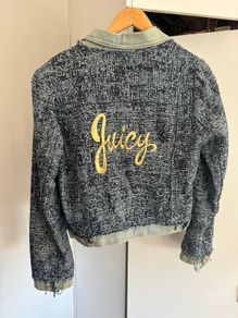 Juicy Couture Vintage Denim Gold detailed Womens Jacket- Size L
