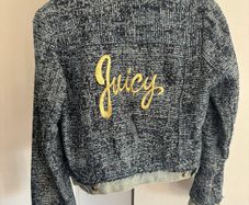 Juicy Couture Vintage Denim Gold detailed Womens Jacket- Size L