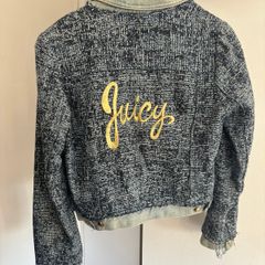 Juicy Couture Vintage Denim Gold detailed Womens Jacket- Size L