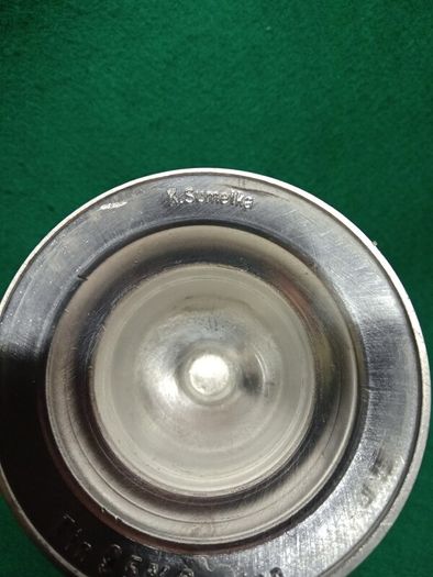Vintage German Crystal Glass Beer Stein  / Tankard /  Lidded