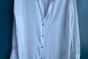Zara white satin blouse. Size M