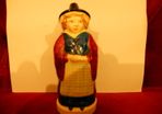 Late 1800's/Early 1900's Lady Hand Made/Hand Painted Figurine made in 