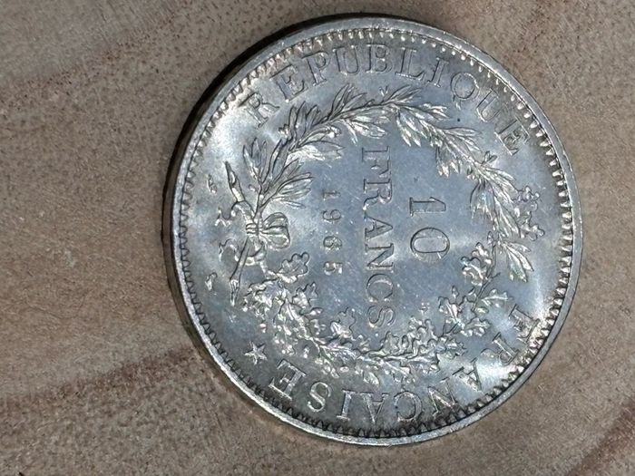 2 x 10 Franc Silver Coins 1965 1966