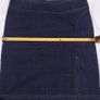 Tara Jarmon Dark Wash Indigo Navy Blue Denim Contrast Stitch Side Slit Mini Skirt 14UK/42EU Image 8
