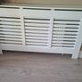 Large modern white radiator cover Image 3