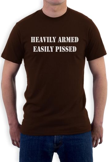 Heavily Armed Easily Pissed T-Shirt tee top shirt