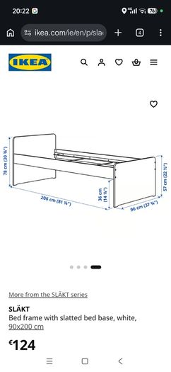 IKEA slakt single bed