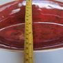 Red glazed bowl oval Image 5