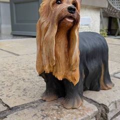 Yorkshire terrier statue