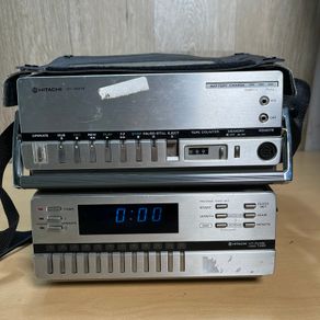 Hitachi VT-7000E VHS Portable Video Cassette Recorder + VT-TU70E Tuner VGC