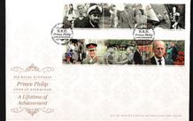 2017 Isle of Man Prince Philip Duke of Edinburgh; A lifetime of Achievement Commemorative Stamps First Day Cover (FDC)