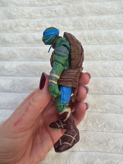 Teenage Mutant Ninja Turtles Leonardo Figure Playmates 2014 Movie TMNT approx. 13 cm. Used Please see photos