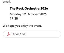 rock orchestra tickets