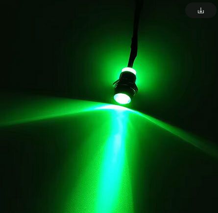 3mm Pre-Wired GREEN LED Bulb Ultra Bright Emitting Diodes Indicator Light 48V Panel Mount