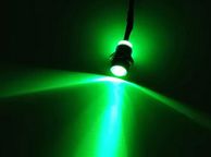 main image for ad 3mm Pre-Wired GREEN LED Bulb Ultra Bright Emitting Diodes Indicator Light 48V Panel Mount