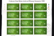 2008 Ireland Centenary of the Old Age Pensions Act Commemorative Stamp Sheetlet Plate 1B1B1B1B1B Fine CDS Used with Dublin cancel of 19th September 2008 (First day of issue)
