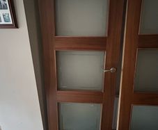 2 glass doors